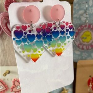 Valentine’s Colorful Heart Earrings